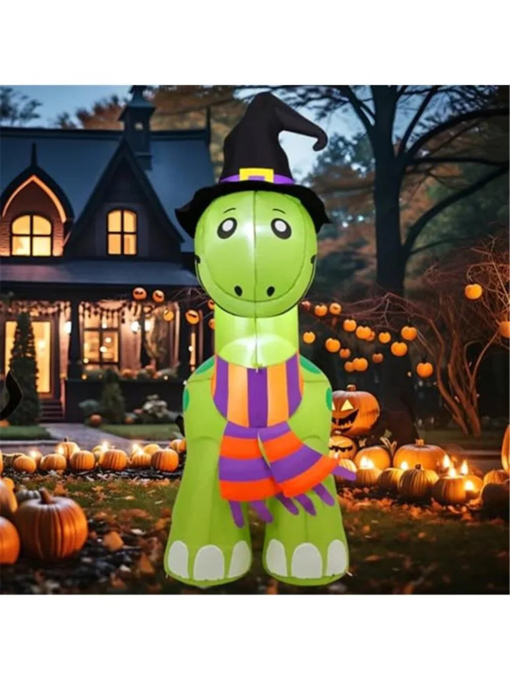 6 FT Tall Halloween Inflatables Dinosaur Outdoor Decorations Blow Up Yard
